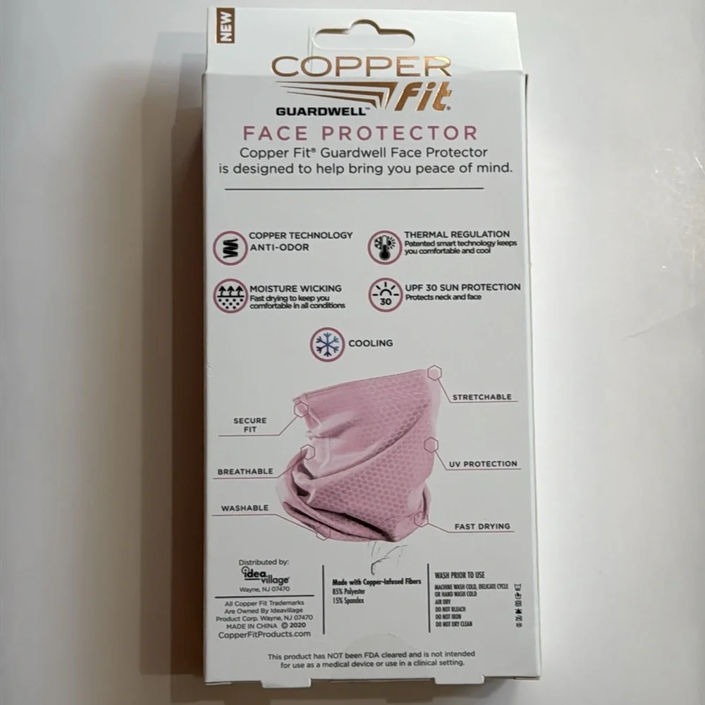 Copper Fit Gaurdwell Pink Face Protector